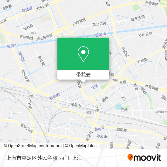 上海市嘉定区苏民学校-西门地图