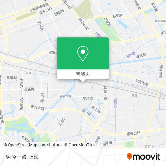 谢泾一路地图