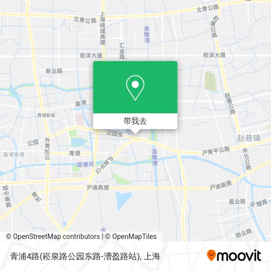 青浦4路(崧泉路公园东路-漕盈路站)地图