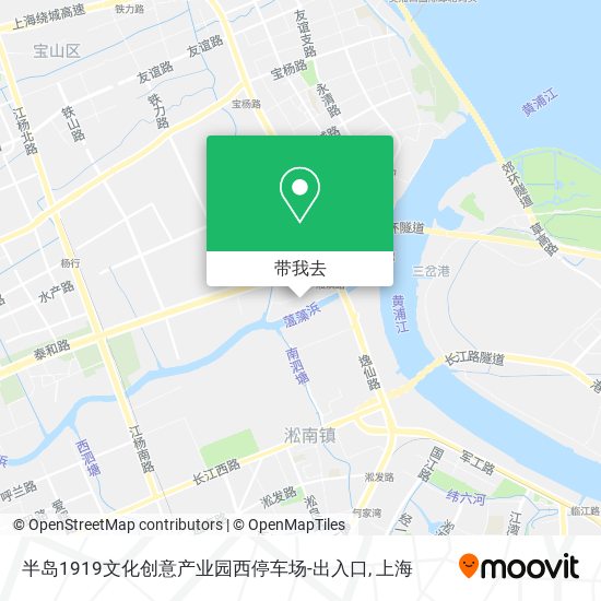 半岛1919文化创意产业园西停车场-出入口地图