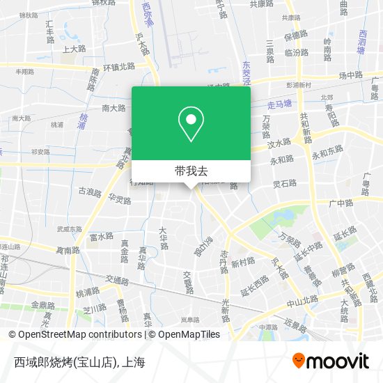 西域郎烧烤(宝山店)地图