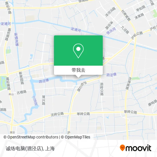 诚络电脑(泗泾店)地图