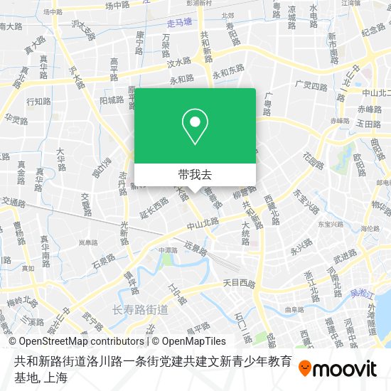 共和新路街道洛川路一条街党建共建文新青少年教育基地地图