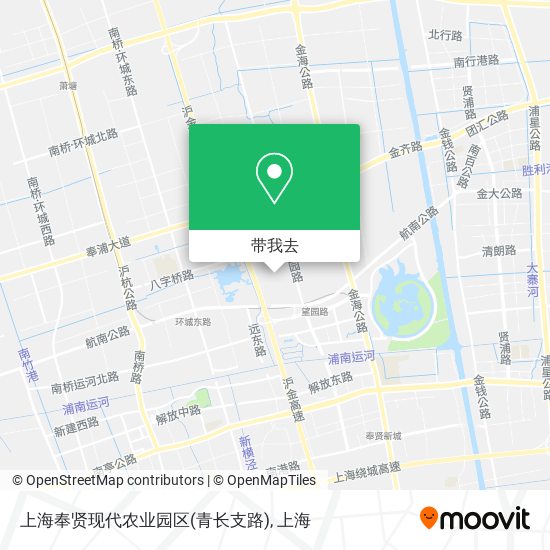 上海奉贤现代农业园区(青长支路)地图