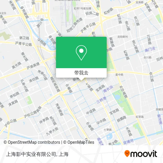 上海影中实业有限公司地图
