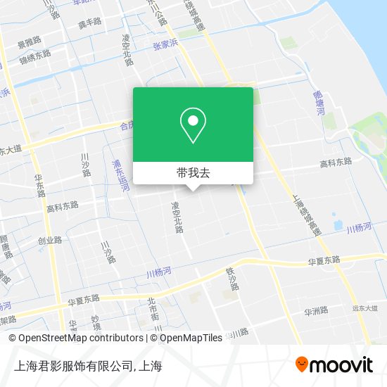 上海君影服饰有限公司地图