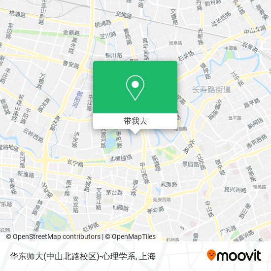 华东师大(中山北路校区)-心理学系地图