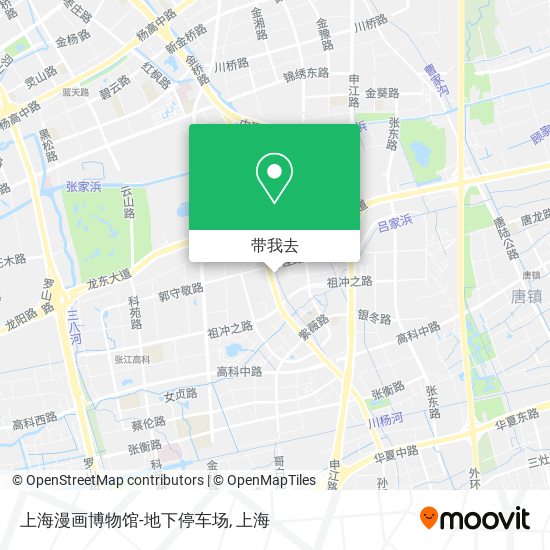 上海漫画博物馆-地下停车场地图