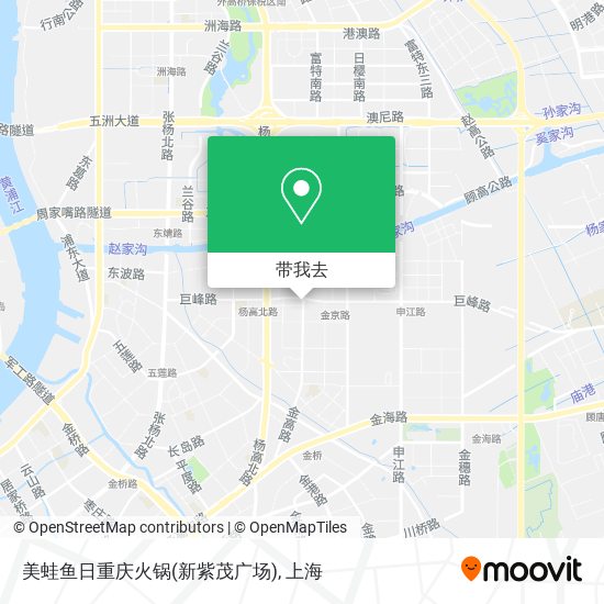 美蛙鱼日重庆火锅(新紫茂广场)地图