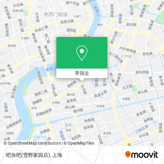 吧块吧(雪野家园店)地图