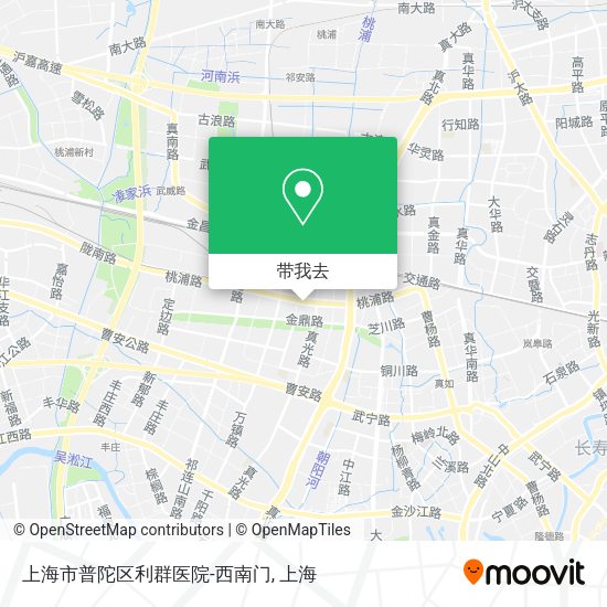 上海市普陀区利群医院-西南门地图