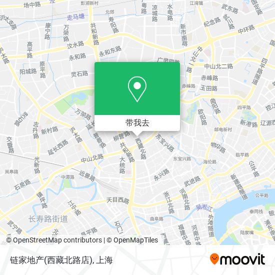链家地产(西藏北路店)地图