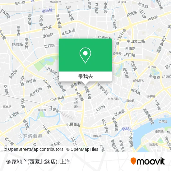 链家地产(西藏北路店)地图