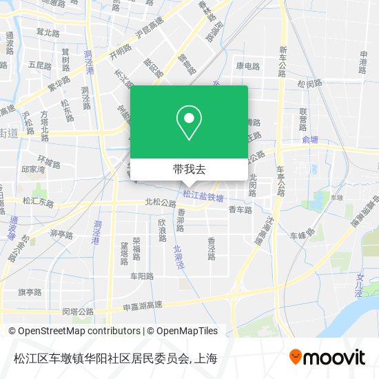 松江区车墩镇华阳社区居民委员会地图