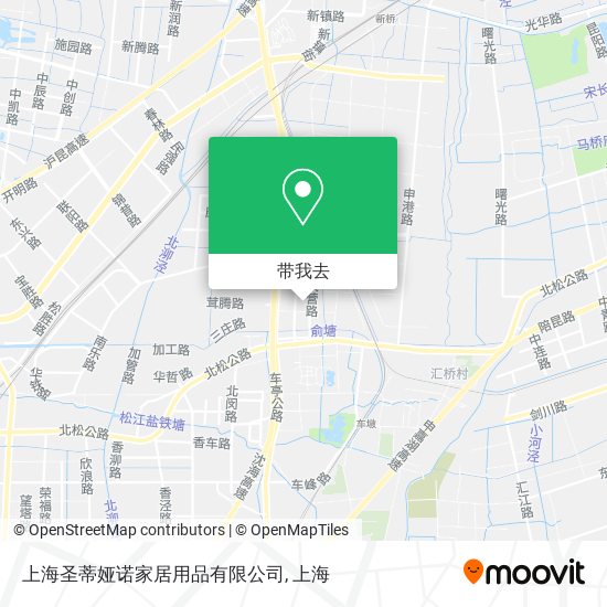 上海圣蒂娅诺家居用品有限公司地图