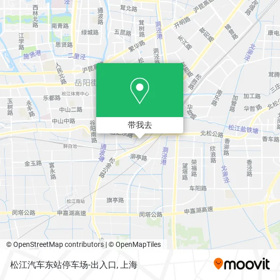 松江汽车东站停车场-出入口地图