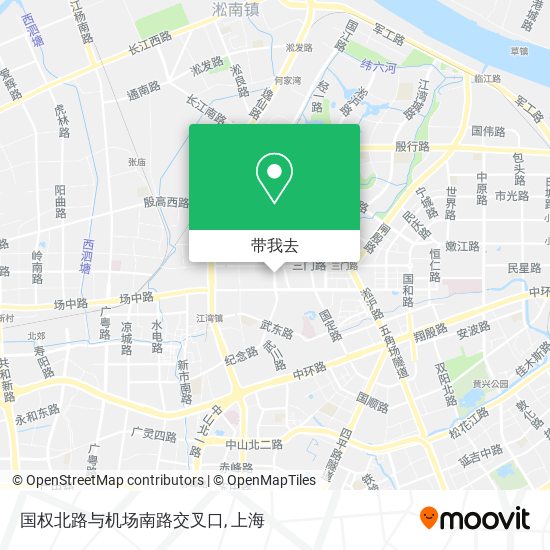 国权北路与机场南路交叉口地图