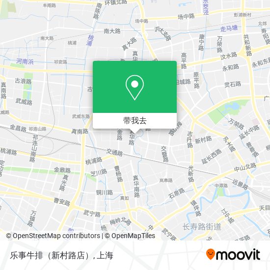乐事牛排（新村路店）地图