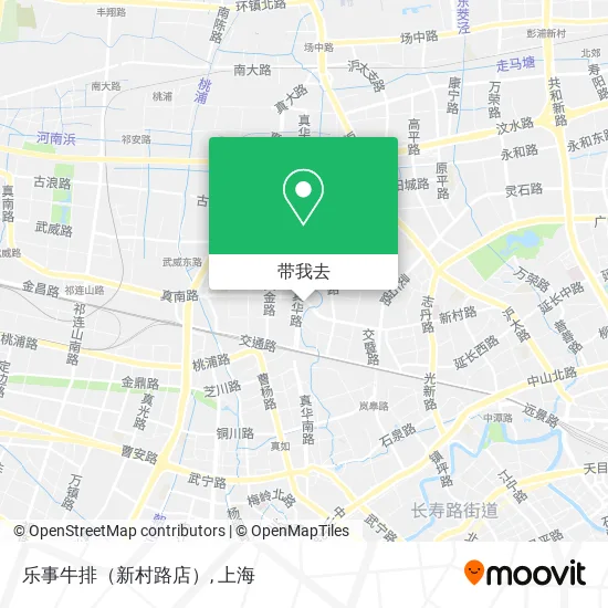 乐事牛排（新村路店）地图