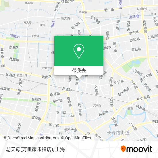 老天母(万里家乐福店)地图