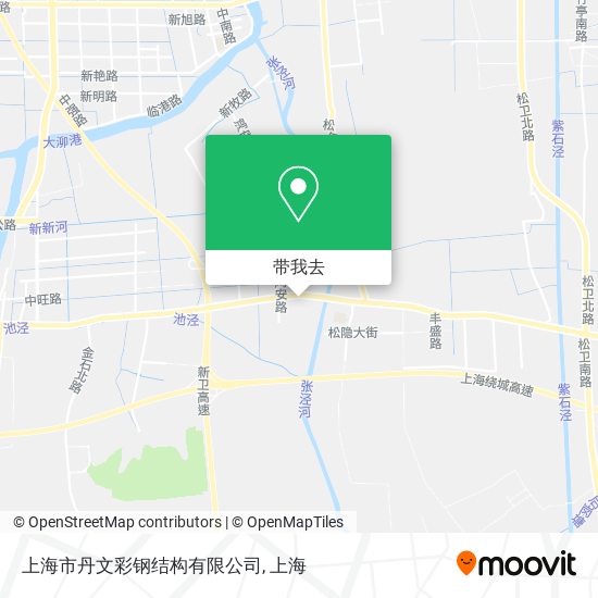 上海市丹文彩钢结构有限公司地图