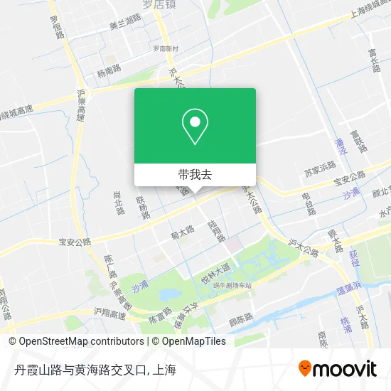 丹霞山路与黄海路交叉口地图