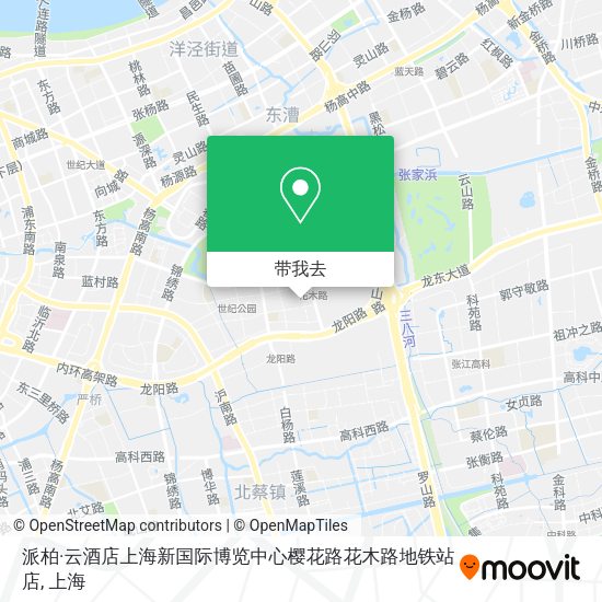 派柏·云酒店上海新国际博览中心樱花路花木路地铁站店地图
