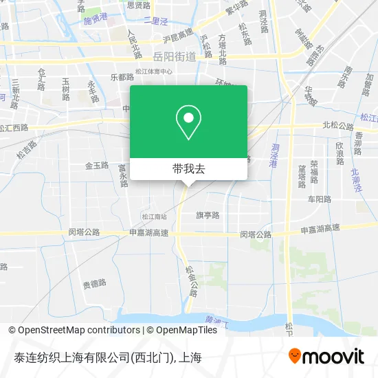 泰连纺织上海有限公司(西北门)地图