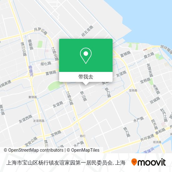 上海市宝山区杨行镇友谊家园第一居民委员会地图