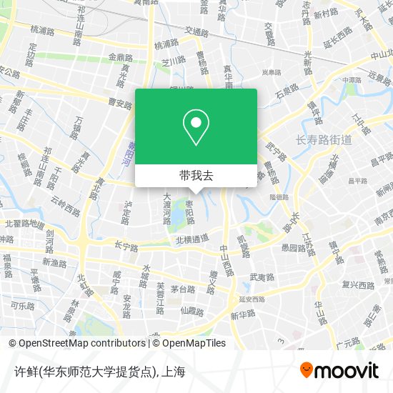 许鲜(华东师范大学提货点)地图