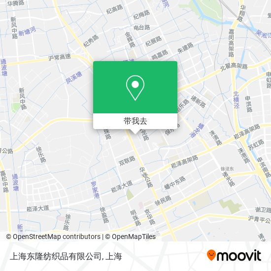 上海东隆纺织品有限公司地图