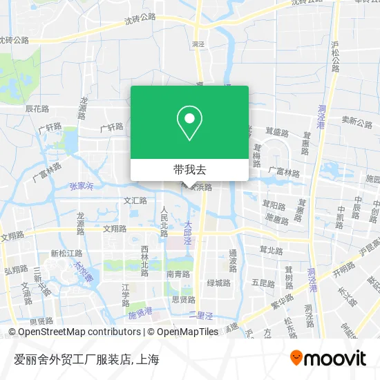 爱丽舍外贸工厂服装店地图