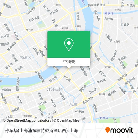 停车场(上海浦东辅特戴斯酒店西)地图