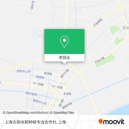 上海古岗水稻种植专业合作社地图