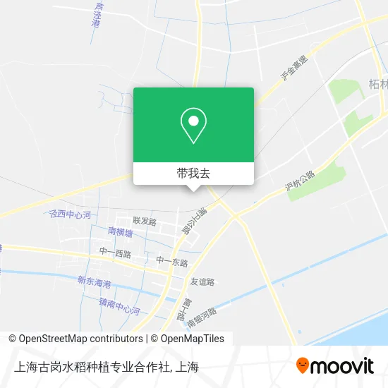 上海古岗水稻种植专业合作社地图