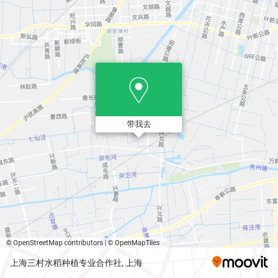 上海三村水稻种植专业合作社地图