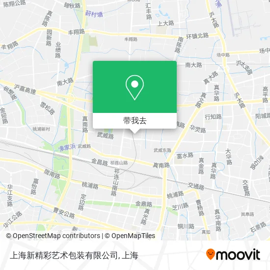 上海新精彩艺术包装有限公司地图