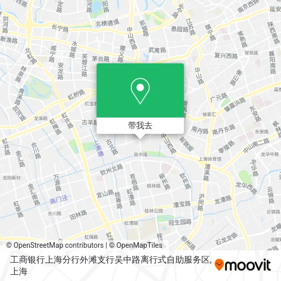 工商银行上海分行外滩支行吴中路离行式自助服务区地图