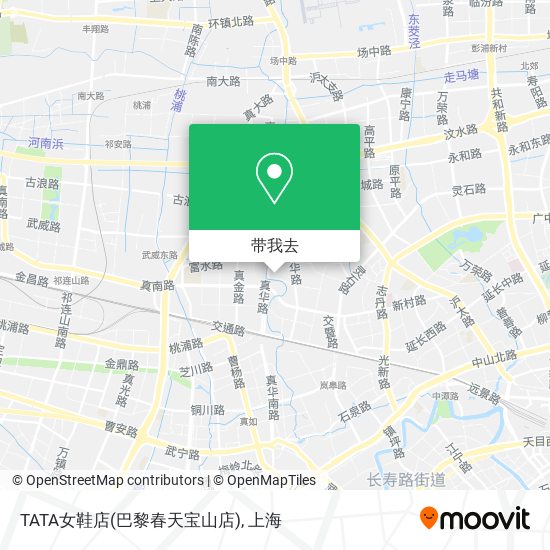 TATA女鞋店(巴黎春天宝山店)地图