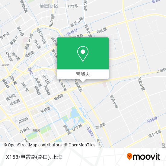 X158/申霞路(路口)地图