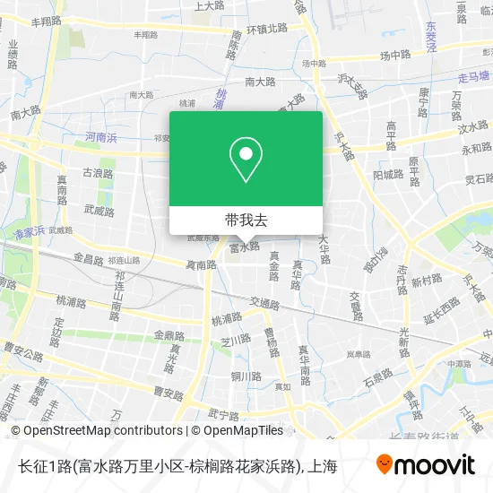 长征1路(富水路万里小区-棕榈路花家浜路)地图