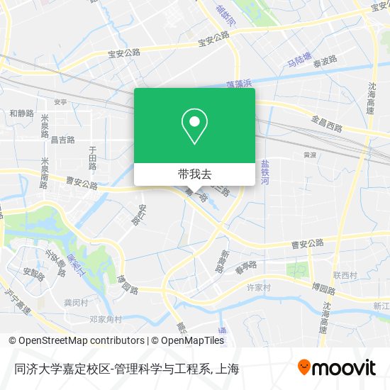 同济大学嘉定校区-管理科学与工程系地图