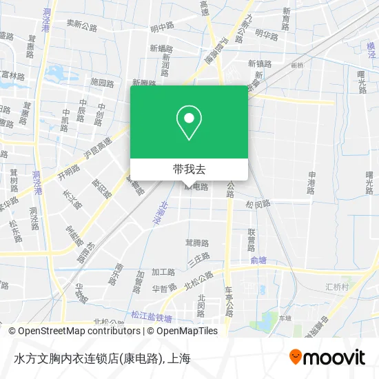 水方文胸内衣连锁店(康电路)地图