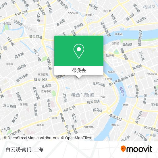 白云观-南门地图
