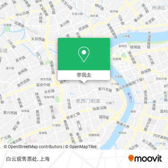 白云观售票处地图