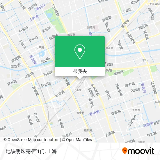 地铁明珠苑-西1门地图