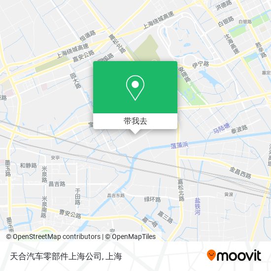 天合汽车零部件上海公司地图