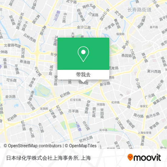 日本绿化学株式会社上海事务所地图