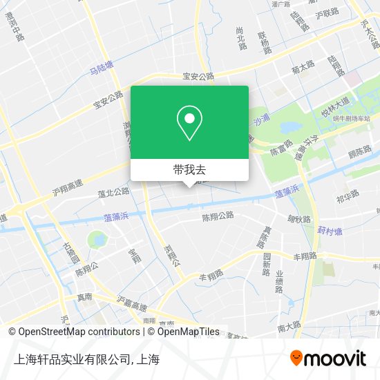 上海轩品实业有限公司地图