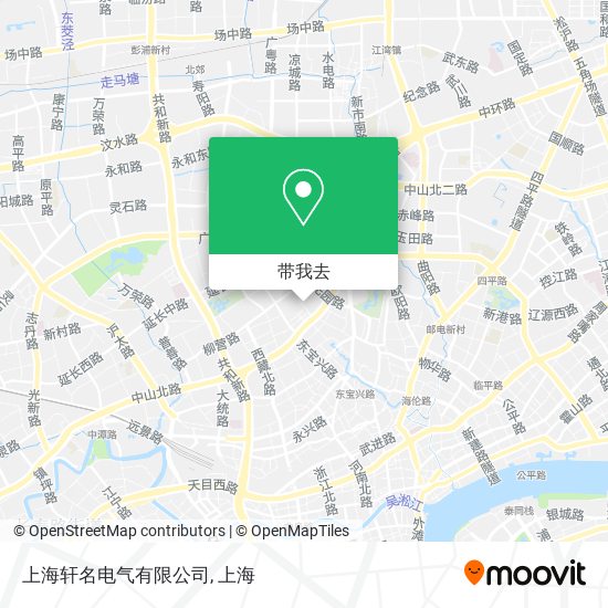 上海轩名电气有限公司地图